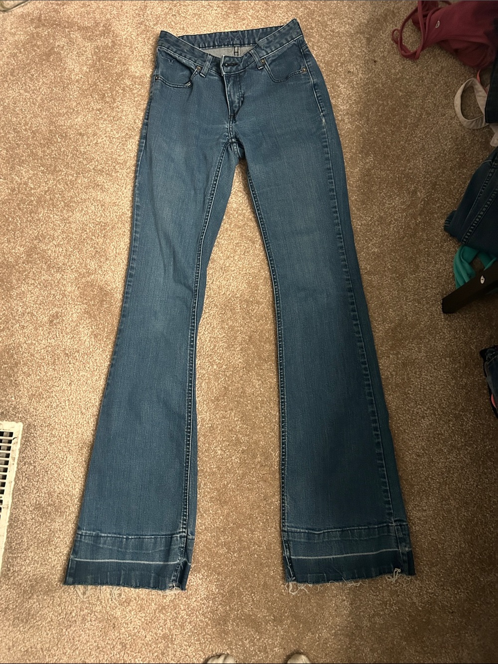 Kimes Ranch Women's Blue Flare Jeans - Mid Blue Wash